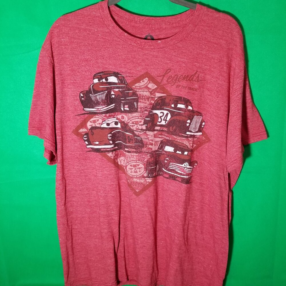 Disney Parks Men XL Legends Of The Track Cars Hudson Hornet Doc DCA Cars Land
